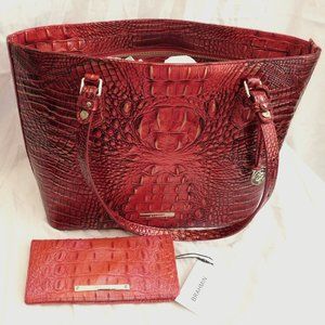 Brahmin Medium Misha Crimson Melbourne NWT